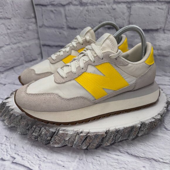 New Balance Shoes - New Balance 237 Suede Sneakers Women’s 7.5 B Sea Salt Egg Yolk WS237QE